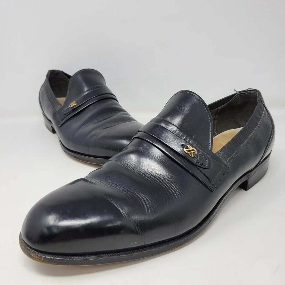Wright Breather Arch Preserver Mens Black‎ Leather Loafers 10.5 D 802066B USA